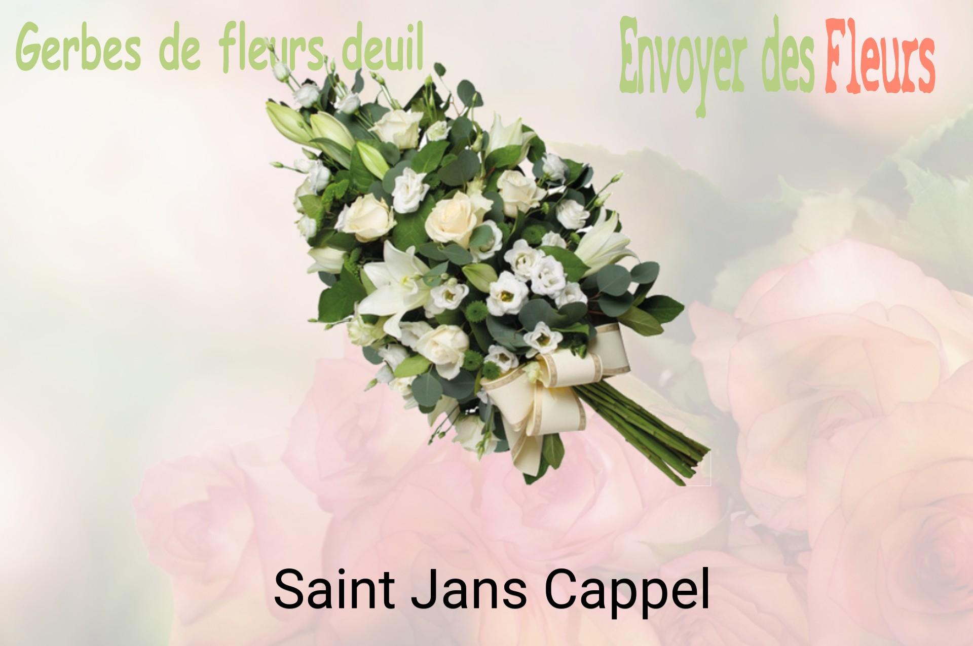 Gerbe de fleurs de deuil livrée à Saint-Jans-Cappel